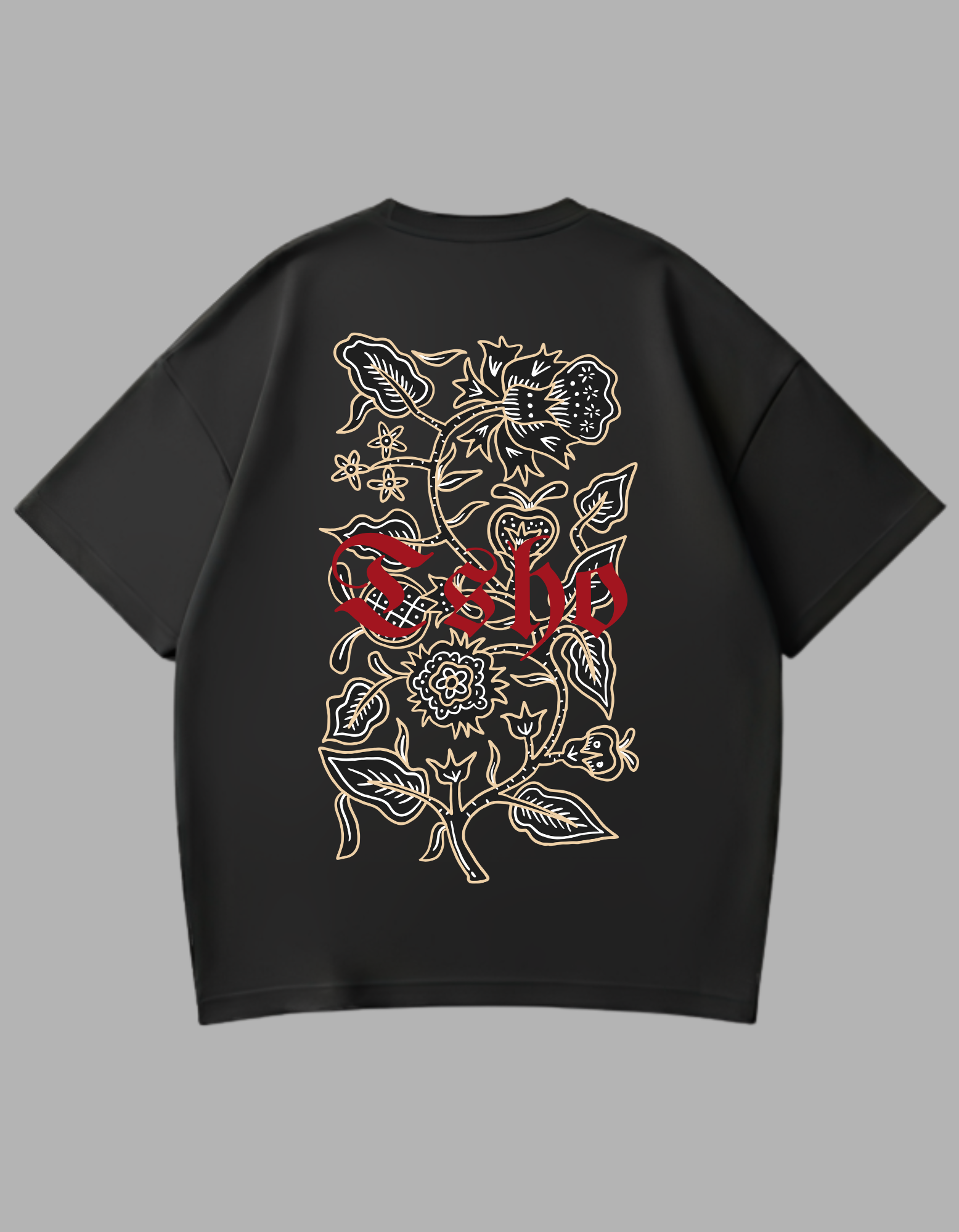 "Echoes of the Garden" – Oversized Graphic Tee